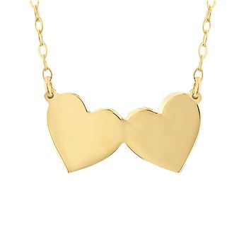 İKİZ KALP ALTIN KOLYE | 14K