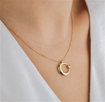 AY YILDIZ ALTIN KOLYE | 14K